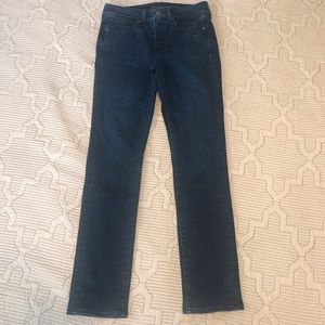 Spanx 5 pocket straight leg jeans sz 27 high rise